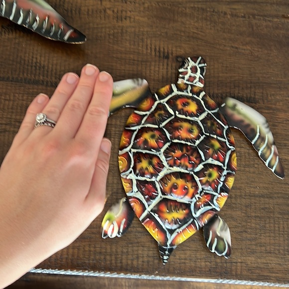 Metal Turtle Set - Ocean Themed Wall Decor - Picture 2 of 7